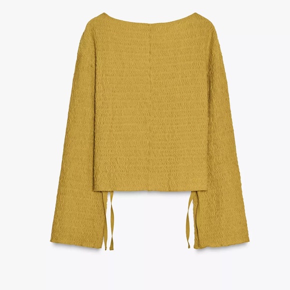 🎁Zara Textured Tie Top🎁 - Picture 7 of 7